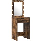  3-delni set toaletne mize z LED in dimljenim hrastovim lesom, (22055037) | Shoptok.si