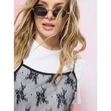 Sinsay T-shirt haljina s mrežastim prednjim dijelom | shoptok.hr