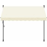 Tenda na uvlačenje krem 300 x 150 cm od tkanine i čelika | shoptok.hr
