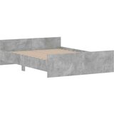  Kreveta s uzglavljem i podnožjem boja betona 135x190 cm | shoptok.hr