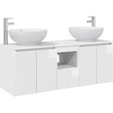  Set ormarića za kupaonicu 3 kom. Bijela visokog sjaja | shoptok.hr
