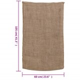 Jutene vreće 30 kom 60x105 cm 100 % juta 220 g/m² | shoptok.hr