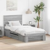  Krevetna konstrukcija Siva Sonoma 80 x 200 cm Konstruirano drvo | shoptok.hr