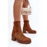Boto Women's ankle boots with a heel Camel Argastis | ePonuda.com