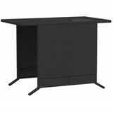  3-dijelni bistro set s jastucima crni od poliratana | shoptok.hr
