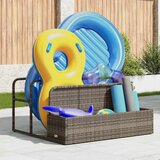  Plovak za bazen Siva 110x100x57 cm Poli ratan | shoptok.hr