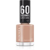 Rimmel London 60 Seconds Super Shine lak za nokte nijansa 110 Peach Nougat 8 ml | shoptok.hr
