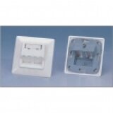 Poklopac German standard 80x80mm sa 2 slota pod uglom, sa zastorima I labelom za označavanje (GSP-2P) | Eponuda.com