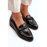 VINCEZA Women's Black Patent Loafer Shoes Polike | Shoptok.si