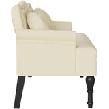  Chesterfield klupa Krema 120.5 x 65 x 75 cm Lažna koža | Eponuda.com