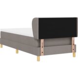  Postelja s vzmetnico Taupe 100x200 cm Tkanina, (22080862) | Shoptok.si