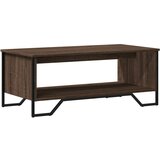 vidaXL Klubska mizica rjavi hrast 100x51x40 cm inženirski les, (21298265) | Shoptok.si