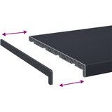  Prozorska klupčica Antracit s drvenim uzorkom 60 x 45 x 4,5 cm | shoptok.hr