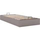 vidaXL Otomanski okvir kreveta bez madraca smeđe-sivi 90x190cm tkanine | shoptok.hr