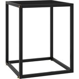  Stolić za kavu crni s crnim staklom 40 x 40 x 50 cm | shoptok.hr