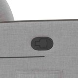 vidaXL Naslanjač sivo blago | Shoptok.si