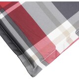  Jastuk za ležaljku crveni karirani 186x58x3 cm tkanina Oxford | shoptok.hr