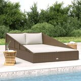  Vrtna postelja rjava 110x200 cm poli ratan, (20764815) | Shoptok.si