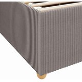  Krevetna konstrukcija Sivo-smeđa 100 x 200 cm tkanina | shoptok.hr