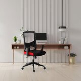 MID.YOU Vrtljiv Stol Lavita, Črna, Rdeča | Shoptok.si