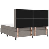  s opruga kutije Sivo-smeđa 200 x 180 cm tkanina | shoptok.hr