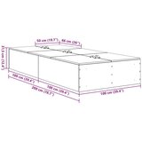  Postelja s prostorom za shranjevanje Artisan Oak 100x200 cm | Shoptok.si