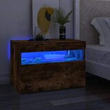 TV ormarić s LED svjetlima boja dimljenog hrasta 60x35x40 cm | shoptok.hr