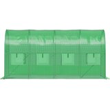  Vrtni tunelski staklenik 4 × 2 × 2 m, 8 m², metalna konstrukcija, UV folija, 2 ulaza | shoptok.hr