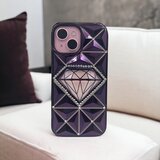  futrola 3D diamond za iphone 15 (6.1) tamno ljubicasta Cene
