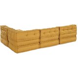  Modularna sofa 4 pcs Žuta Tkanina | shoptok.hr