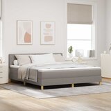  Krevet s opruga kutije Sivo-smeđa 180 x 200 cm tkanina | shoptok.hr