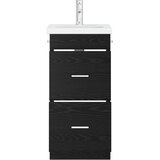  Kupaonski umivaonik s sudoperom Crni hrast 42 x 40 x 84,5 cm | Eponuda.com