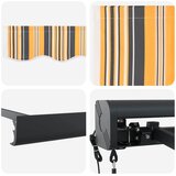 Nadstrešnica Šareni 400 x 300 x 165 cm Poliester i aluminij | shoptok.hr