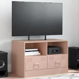 vidaXL TV omarica roza 67x39x44 cm jeklo