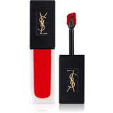 Yves Saint Laurent Tatouage Couture Velvet Cream visoko pigmentirana kremasta šminka z mat učinkom odtenek 201 Rouge Tatouage 6 ml | Shoptok.si