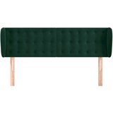  Uzglavlje s ušima tamnozeleno 147x23x78/88 cm baršunasto | shoptok.hr