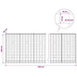  Gabion s žicom debljine 3 5 mm i mrežom 10x10 cm 350x30x100 cm - 30 cm 100 cm 350 cm | shoptok.hr