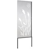 Privatnost u vrtu Srebrno 50 x 140 cm Nehrđajući čelik | shoptok.hr