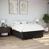 vidaXL Okvir za krevet bez madraca crni 160x200 cm od tkanine | shoptok.hr