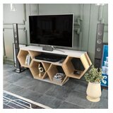 Woody Fashion TV polica Bal White Sonomo | Eponuda.com
