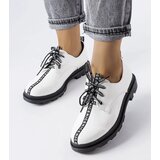 Gemre White derby shoes with contrasting sole Hanifan | Eponuda.ba