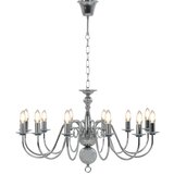  Luster srebrni 12 žarulja E14 | shoptok.hr