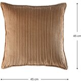 Wigiwama Rjava otroška sedežna blazina rebrasti žamet Block – | Shoptok.si