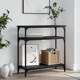 vidaXL Konzolna mizica črna 75x29x75 cm inženirski les Cene