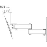 MID.YOU Stenski Nosilec Za Tv Fs 3, Srebrna, 21,9 Cm | Shoptok.si