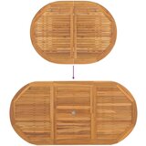  5-dijelni set za blagovanje u vrtu od solidne tikovine | shoptok.hr