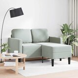 SOFA 2-sjed s ležaljkom u obliku slova L svijetlo siva 125 cm | shoptok.hr