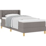  Postelja z vzmetnico z vzmetnico Taupe 200 x 100 cm Poliester, (5000128359) | Shoptok.si