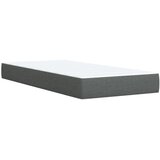  Krevet s oprugama i madracem tamnosivi 90 x 190 cm od tkanine | shoptok.hr