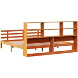  Knjižna postelja brez vzmetnice vošč. rjava 180x200 cm borovina, (21609899) | Shoptok.si